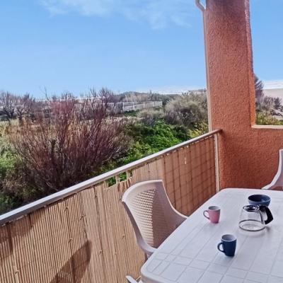 Le balcon, vue panoramique sur la plage.